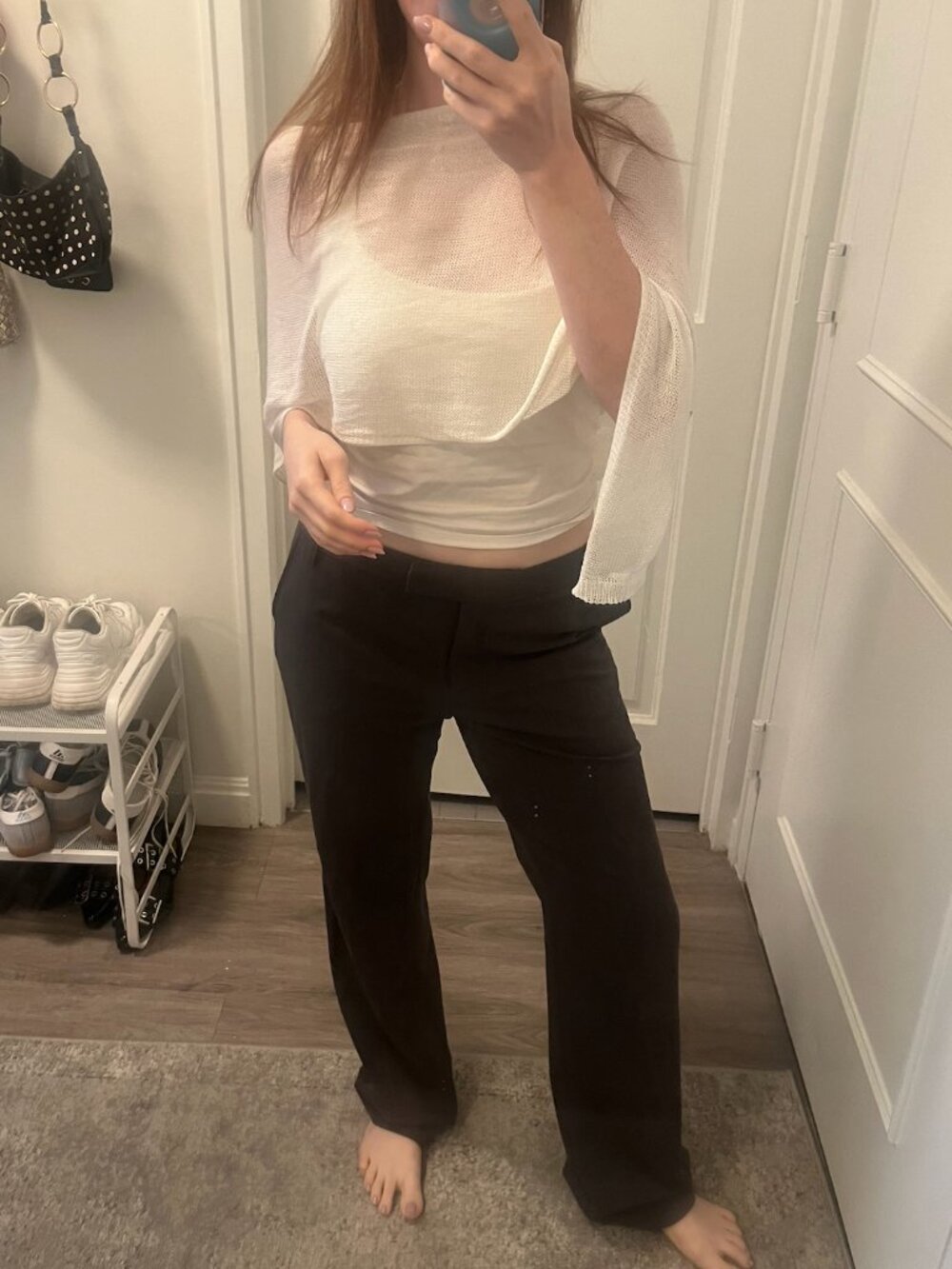 Grace Elements Vintage Low Rise Grey Trouser